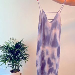 Blue indigo tie dye sundress